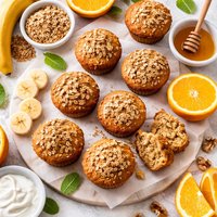 Orange Banana Bran Muffins