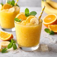 Orange Banana Slush for Diabetics