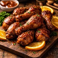 Orange Barbeque Drumsticks