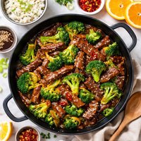 Orange Beef and Broccoli Stir Fry