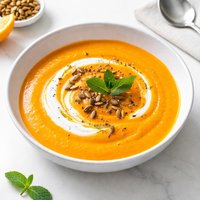 Orange Carrot Mint Soup