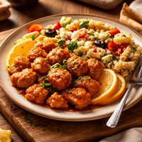 Orange Chicken and Pasta Salad