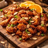Orange Chicken with Almonds