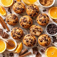 Orange Chocolate Cinnamon Muffins