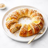 Orange Coconut Crescent Ring