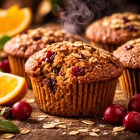 Orange Cran Bran Muffins