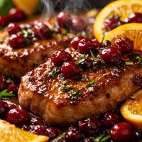 Orange Cranberry Pork Chops