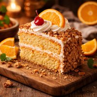 Orange Crunch Cake from the Bubble Room