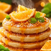 Orange Dessert Pancakes