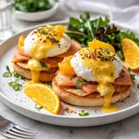 Orange Eggs Benedict
