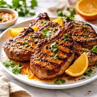 Orange Ginger Grilled Pork Chops