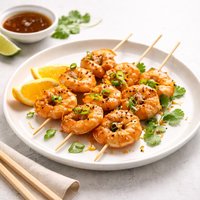 Orange Ginger Shrimp Skewers