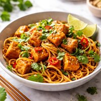 Orange Ginger Tofu Noodles
