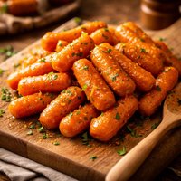 Orange Glazed Baby Carrots Light