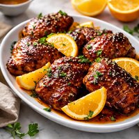 Orange Glazed Barbecued Chicken
