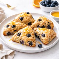 Orange Glazed Blueberry Scones