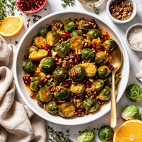 Orange Glazed Brussels Sprouts