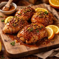 Orange Glazed Crock Pot Chicken