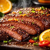 Orange Glazed Flank Steak