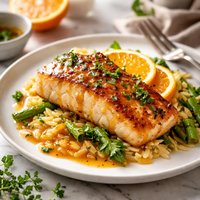 Orange Glazed Halibut