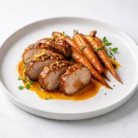 Orange Glazed Pork and Carrots
