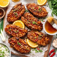 Orange Glazed Pork Steaks