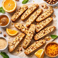 Orange Hazelnut Biscotti