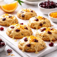Orange Iced Cranberry Cookies
