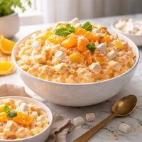 Orange Jello Fruit Fluff Salad