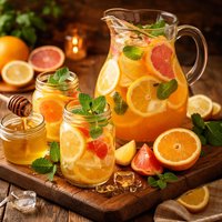 Orange Lemon Grapefruit Honey Punch