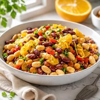 Orange Marinated Bean Salad