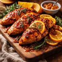 Orange Marmalade Marinated Salmon Chicken or Pork