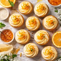 Orange Marmalade Ricotta Cupcakes W Marmalade Buttercream Fros