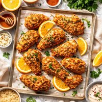 Orange Oven Fried Chicken