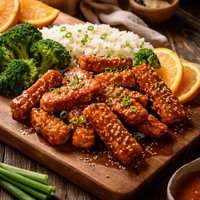 Orange Pan Glazed Tempeh Recipe