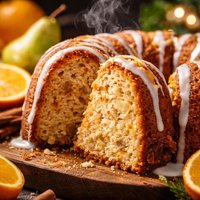 Orange Pear Bundt Cake