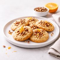 Orange Pecan Butter Cookies