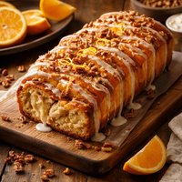 Orange Pecan Cream Cheese Pull Apart Danish Loaf