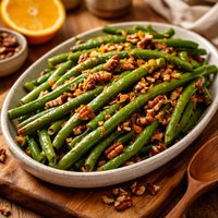 Orange Pecan Green Beans
