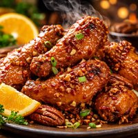Orange Pecan Hot Wings