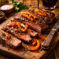 Orange Pepper Beef Steaks