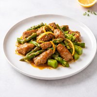 Orange Pork and Asparagus Stir Fry