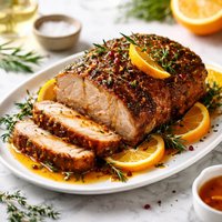 Orange Pork Roast with Herbs