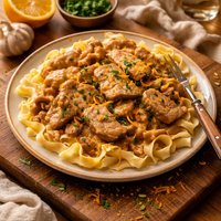 Orange Pork Stroganoff
