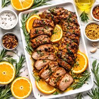 Orange Rosemary Grilled Pork Tenderloin