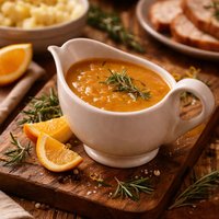 Orange Rosemary Turkey Gravy