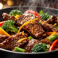 Orange Scented Beef Stir Fry