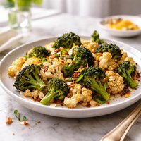 Orange Scented Broccoli Cauliflower