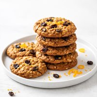 Orange Spiced Oatmeal Raisin Cookies