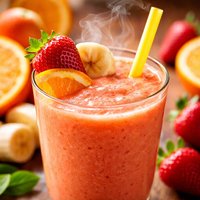 Orange Strawberry Banana Smoothie